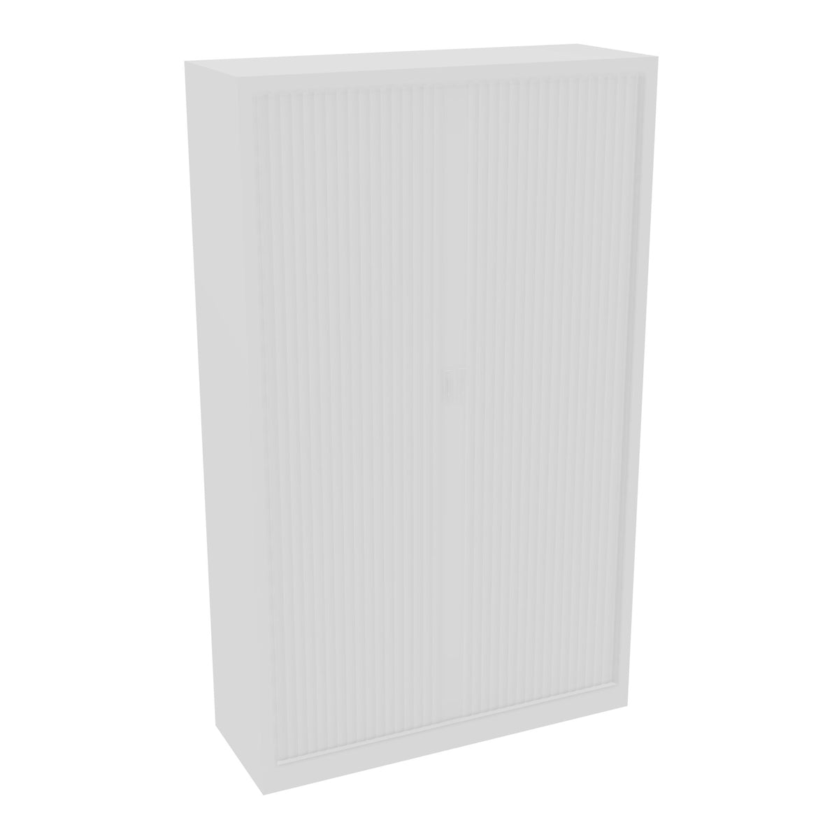 Armoire haute à rideaux en métal blanc, 198 cm de hauteur, compatible avec le système de classement Novaclass