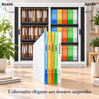 Kit de rangement Novaclass : 50 chemises de classement assemblées, rail Novastrip et supports Novatab