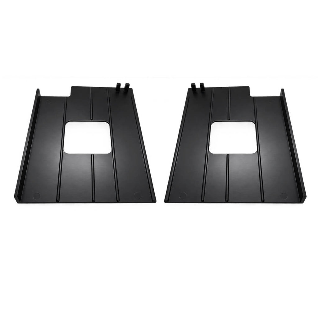 Lot de 2 supports latéraux Novatab noirs en ABS avec fixation auto-agrippante, pour le rail Novastrip