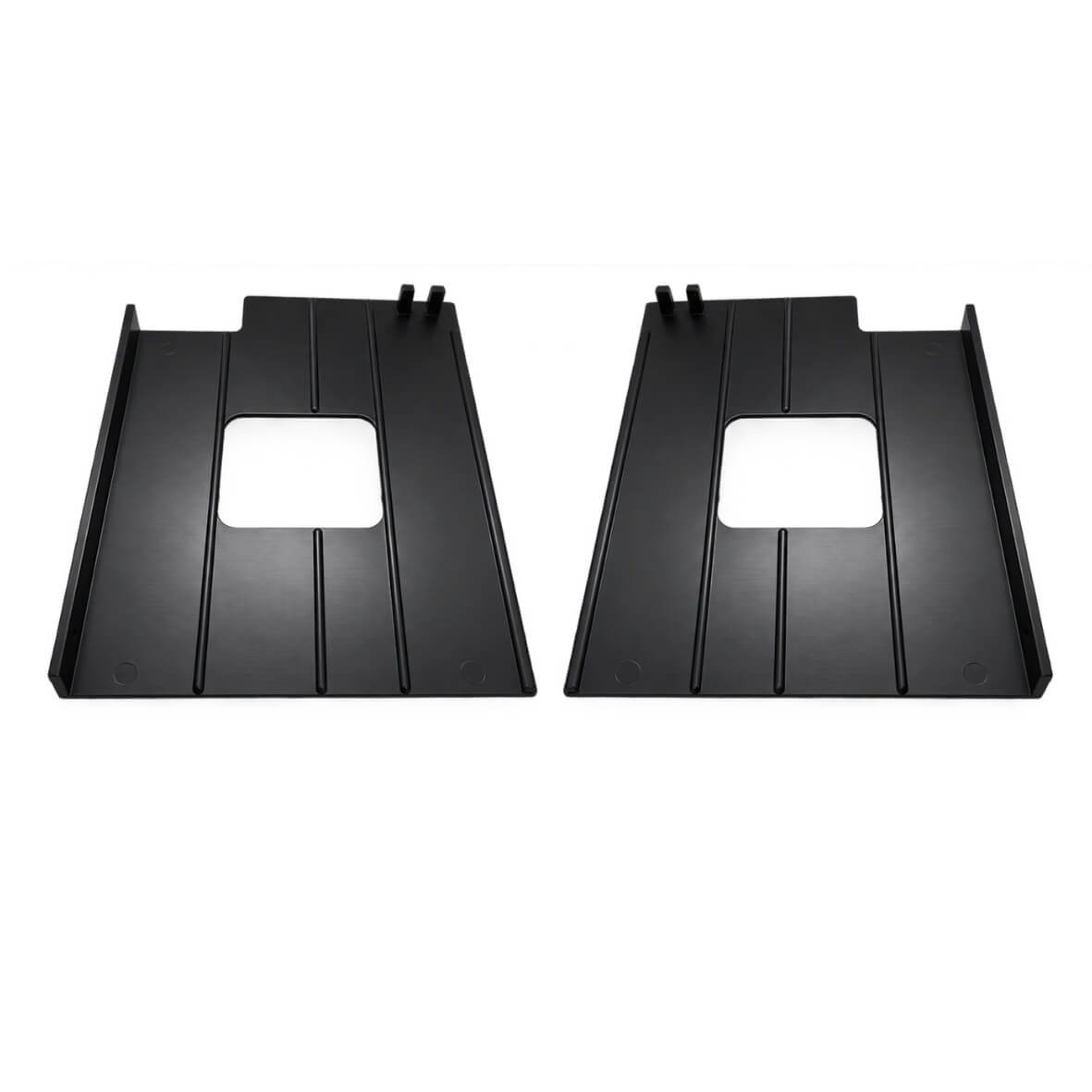 Lot de 2 supports latéraux Novatab noirs en ABS avec fixation auto-agrippante, pour le rail Novastrip