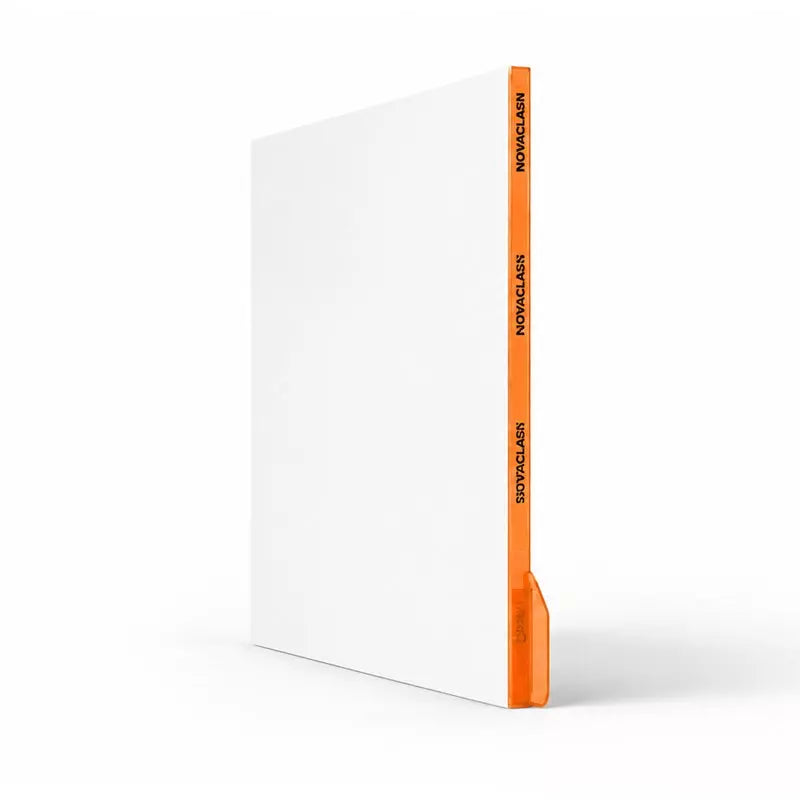 Lot de 25 chemises de classement Novaclass avec porte-étiquettes orange