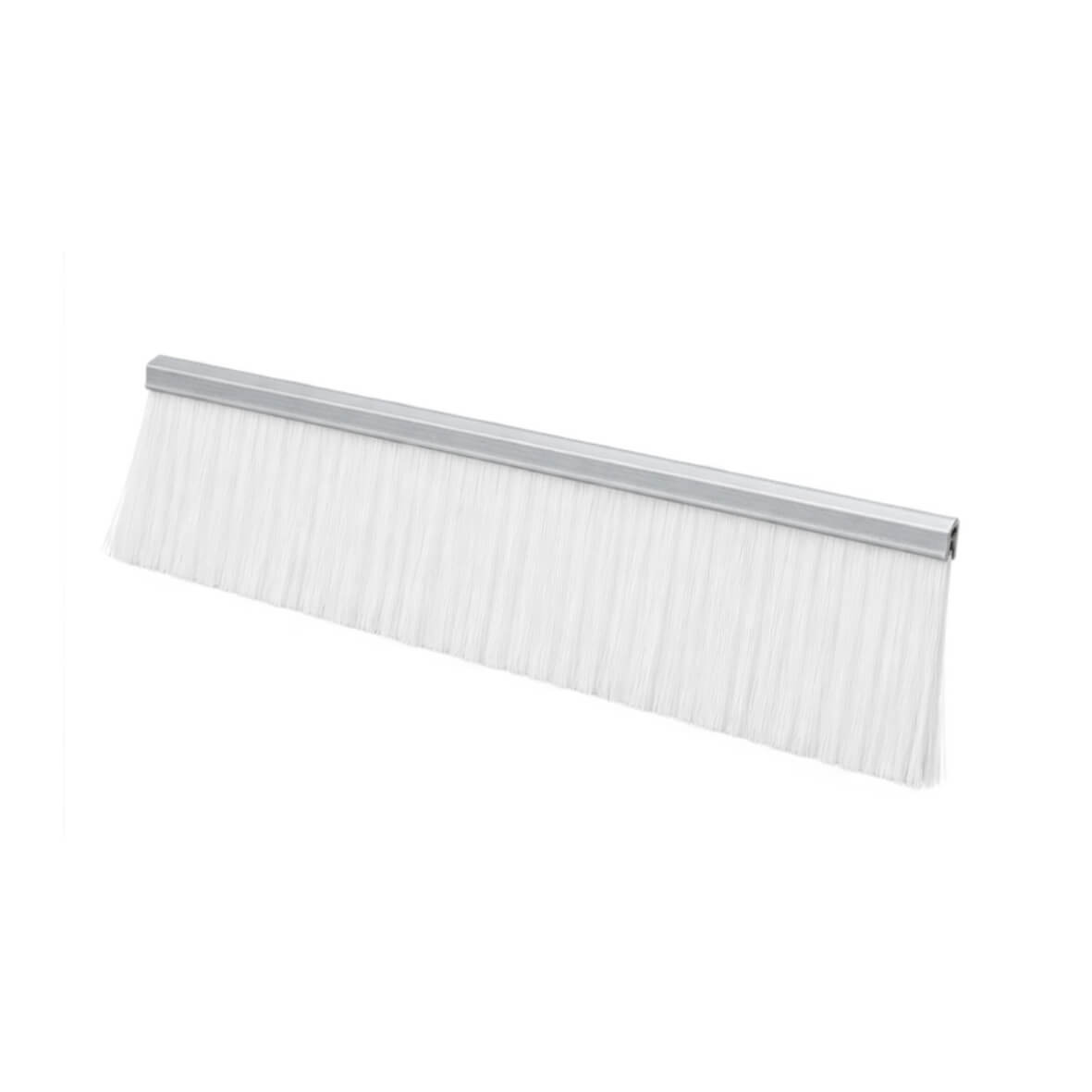 Novastrip, profil télescopique en aluminium avec brosse blanche, rail de maintien du système Novaclass