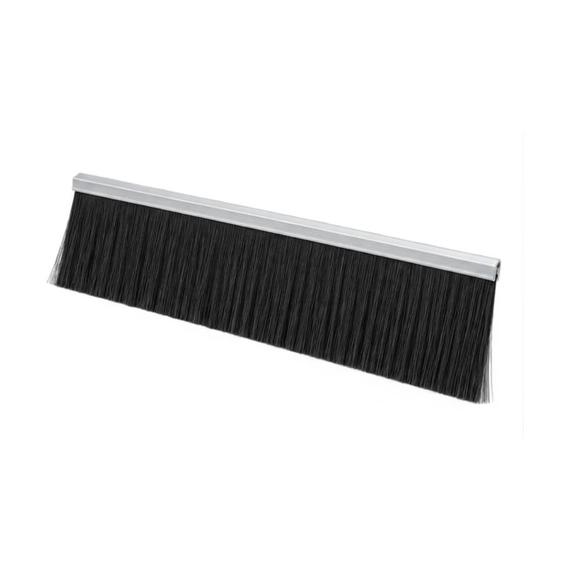 Novastrip, profil télescopique en aluminium avec brosse noire, rail de maintien du système Novaclass