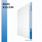Animation du réglage en profondeur de la chemise Novaclass, fond ajustable de 1 à 7 cm jusqu'à 500 feuilles A4